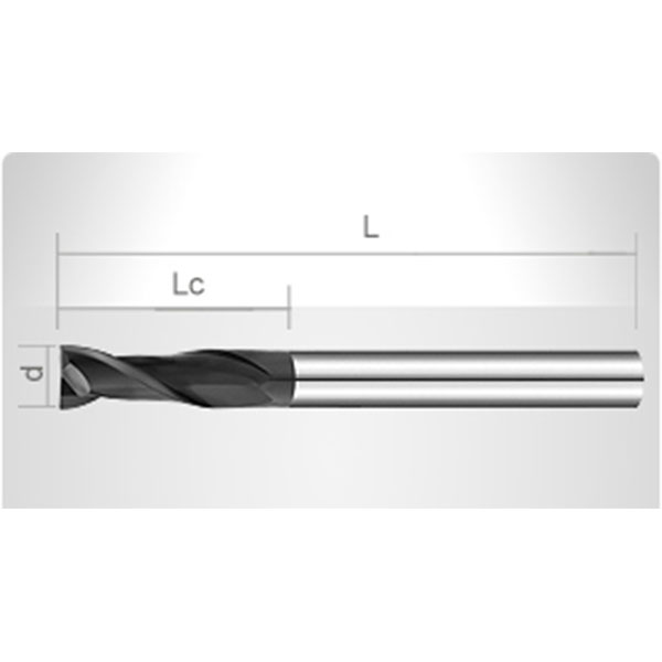 鎢鋼加長平頭銑刀