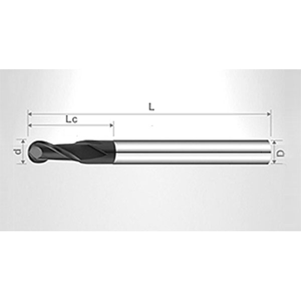 鎢鋼加長球頭銑刀